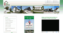 Desktop Screenshot of hausbaupark.de