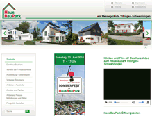 Tablet Screenshot of hausbaupark.de